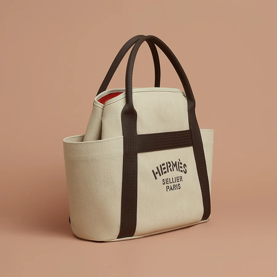 Sellier tote — three-quarter